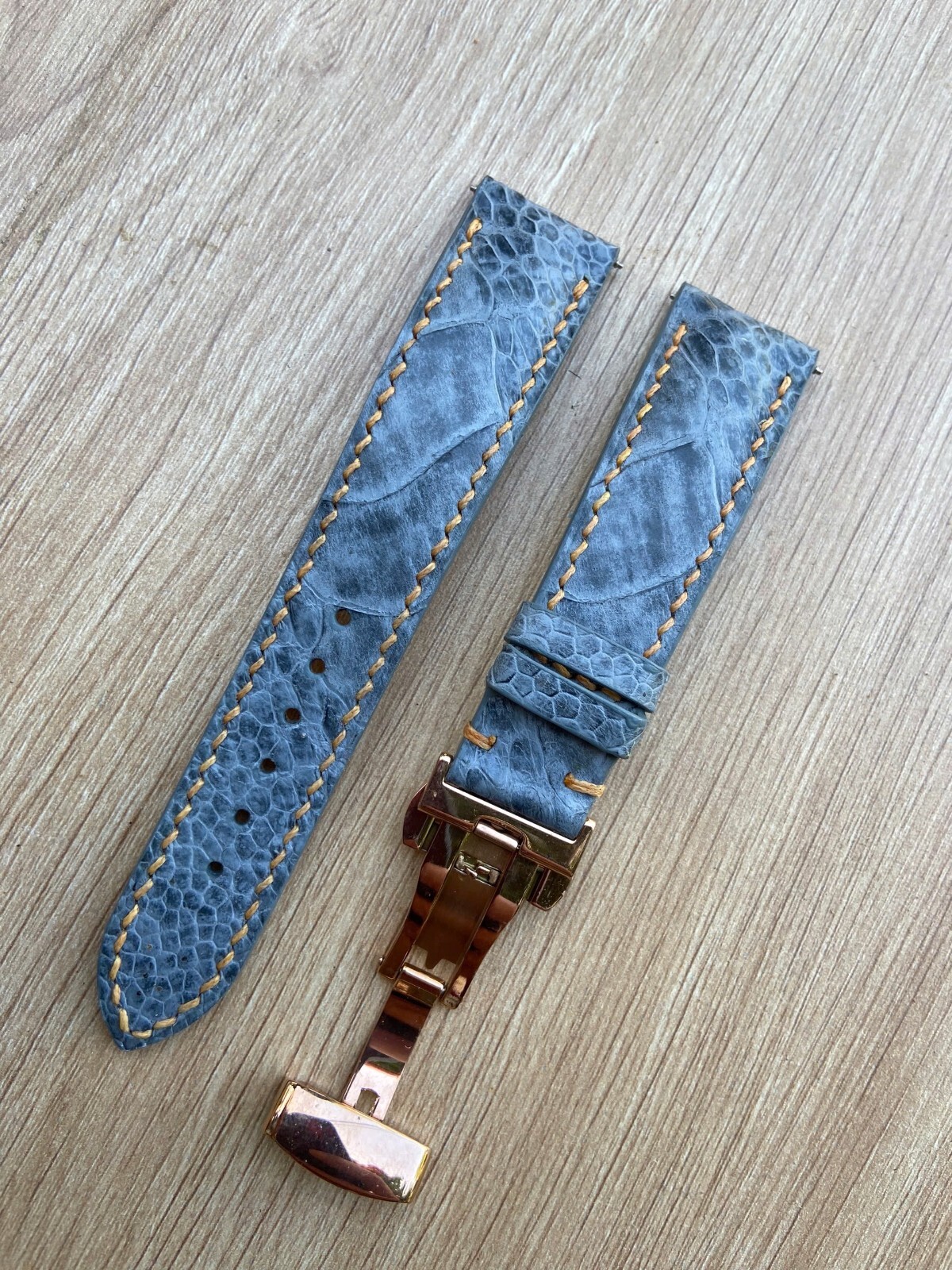 Gray Ostrich Leather Watch Strap Band, Size 18mm 19mm 20mm 21mm 22mm 24mm 26mm