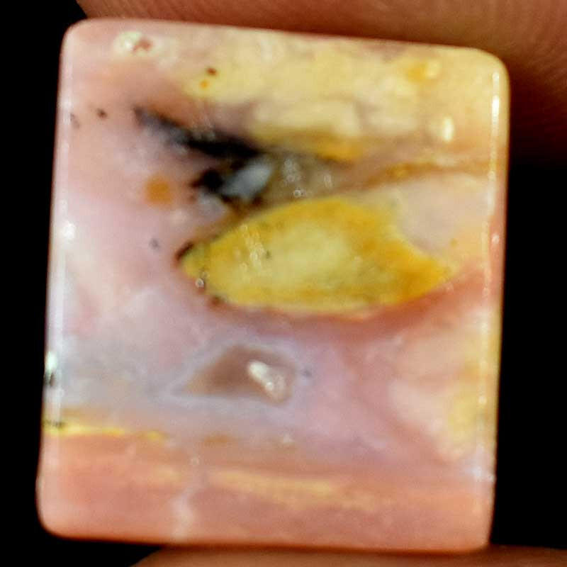 Pink Opal Cushion Cabochon 100% Natural Gemstones 10.95Cts. 14mm. 17mm. 05mm