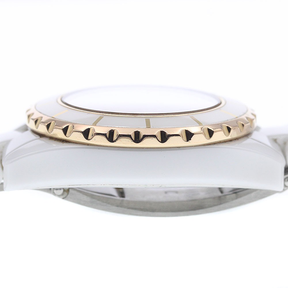 CHANEL J12 H2181 11P diamond PG bezel white Dial Quartz Ladies Watch_939018