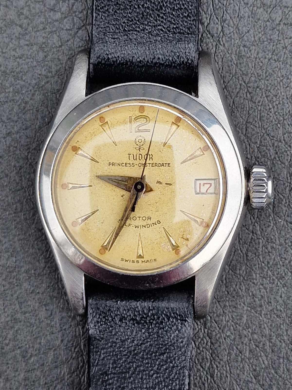 Tudor Princess Oysterdate Automatic 24mm Stainless Steel Wristwatch