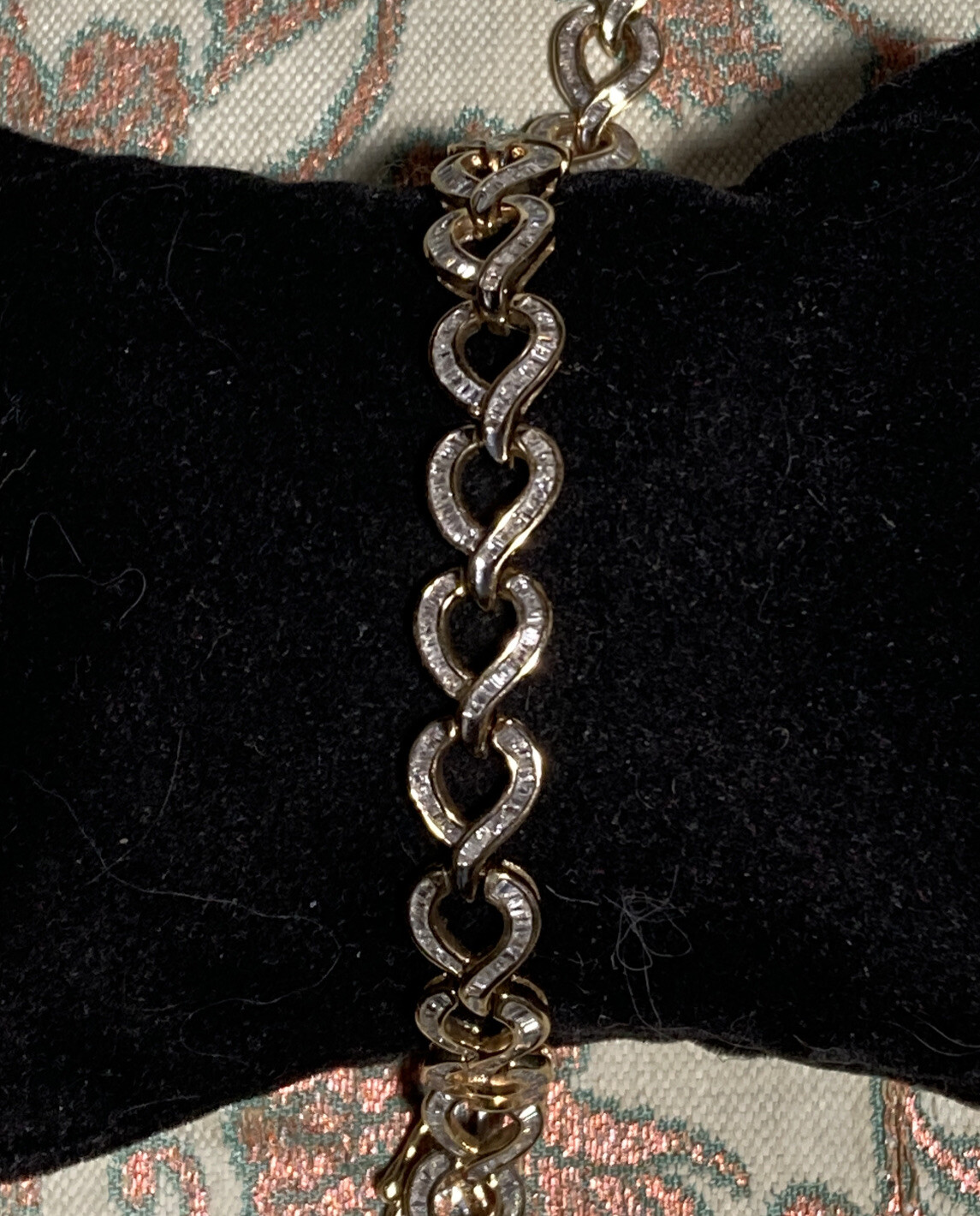 10K Yellow Gold 6.50 Cttw Diamond Bracelet 7 1/4 Inches