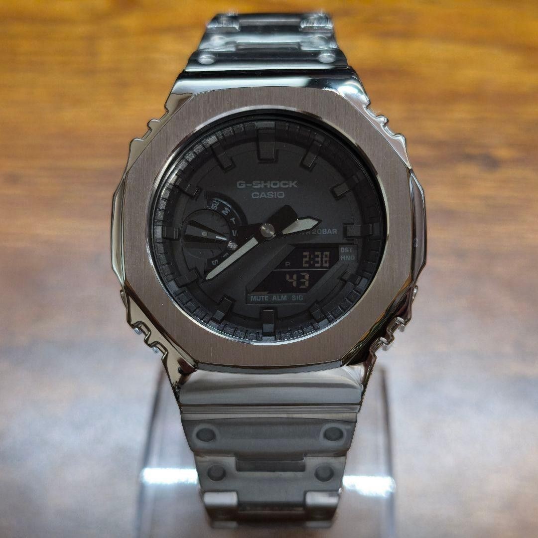 CASIO G SHOCK GA 2100 Metal Custom Quartz Watch