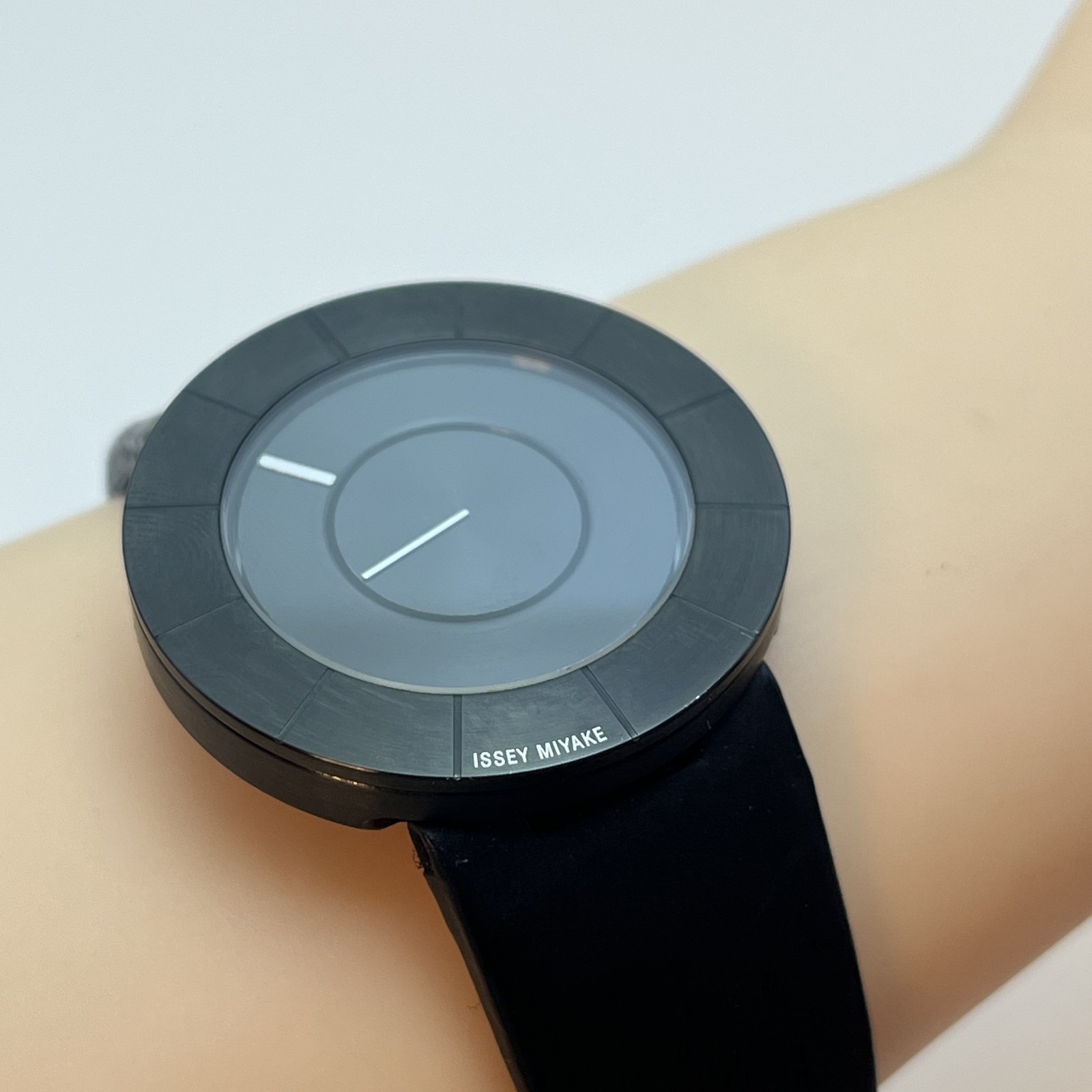 Seiko Issey Miyake TOKUJIN YOSHIOKA Qz Watch Japan Minimalist Black Leather#623B