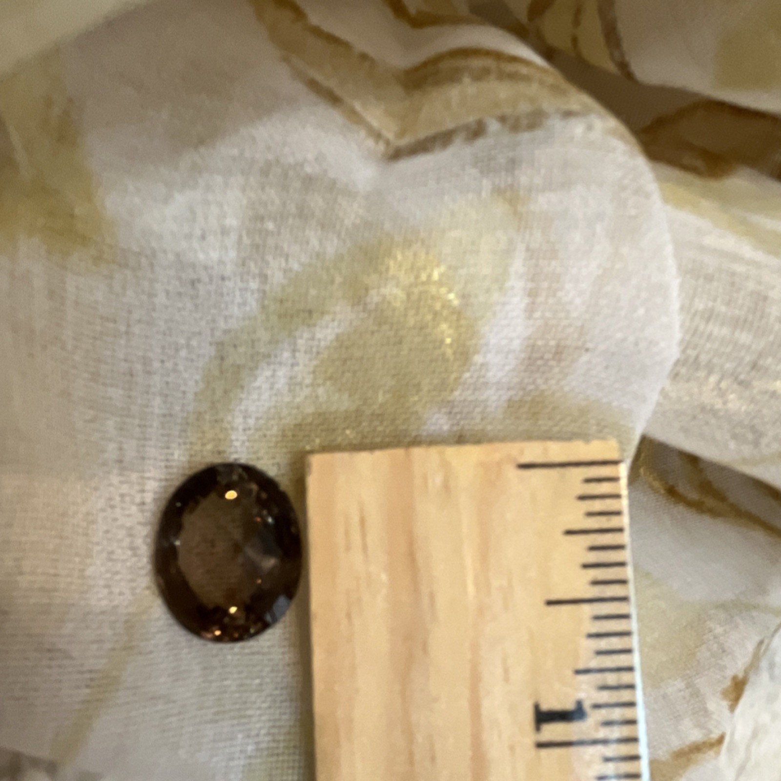 Smoky Quartz Oval IF Clarity 13.06ct Brown Very Good Cut 16.87×13.84mm