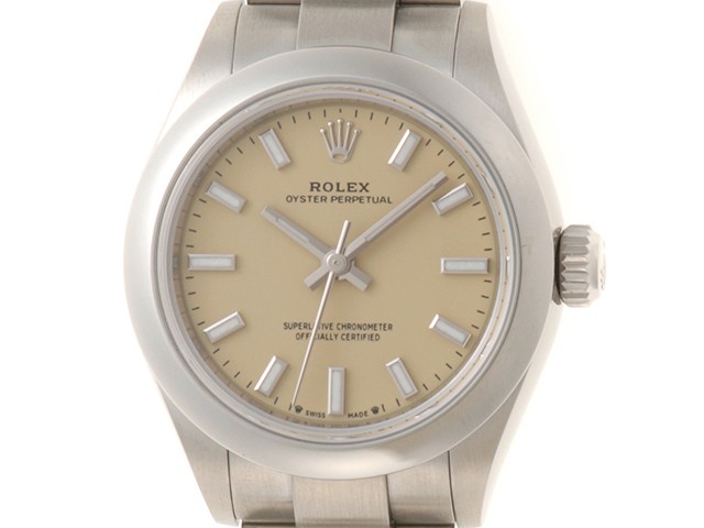 ROLEX 276200 Oyster Perpetual 28Watches Beige dial Stainless Steel Women【4…