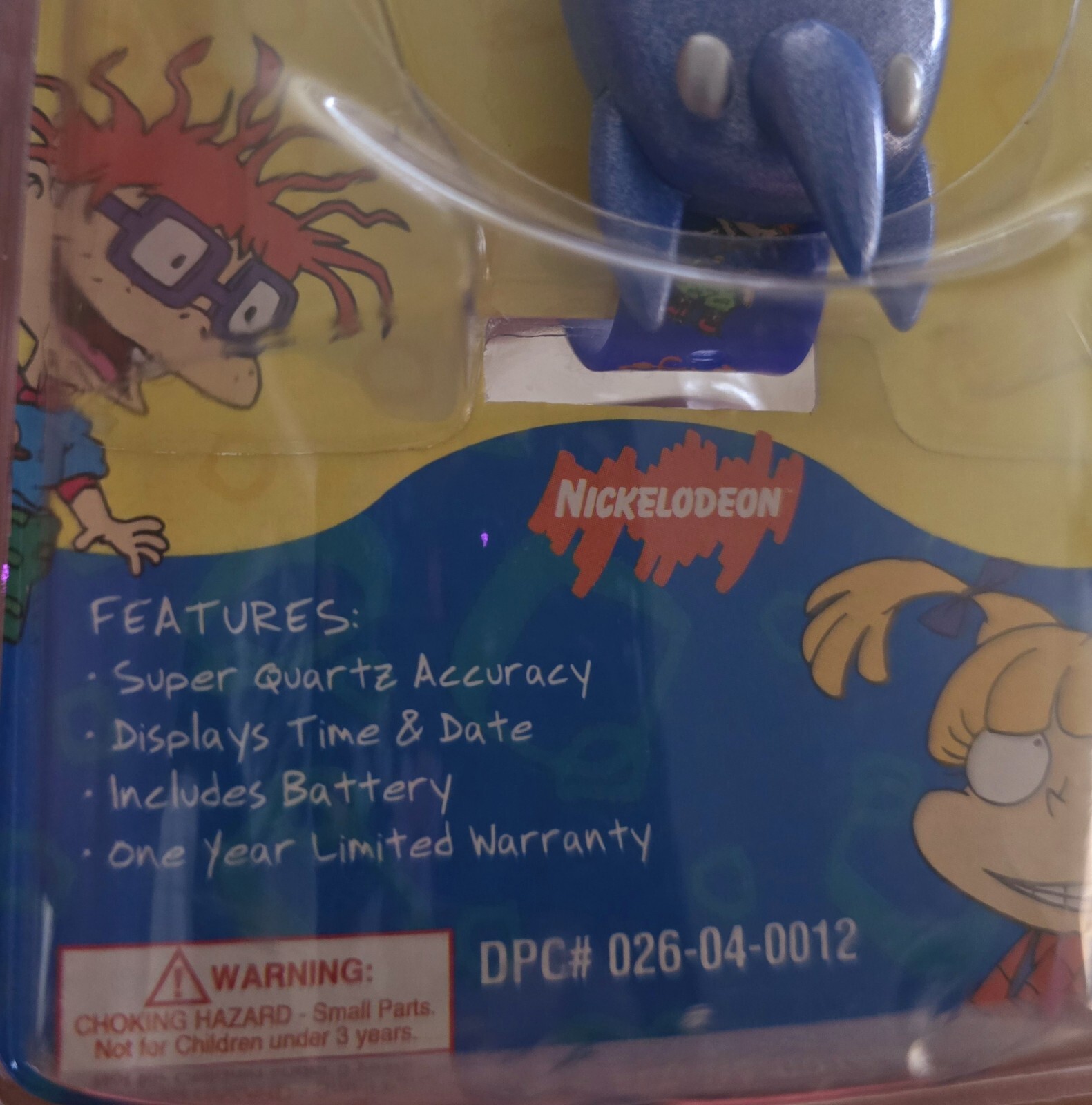VTG Nickelodeon Rugrats Watch Light & Sound Rocketship cartoon Tomy 90s NOS