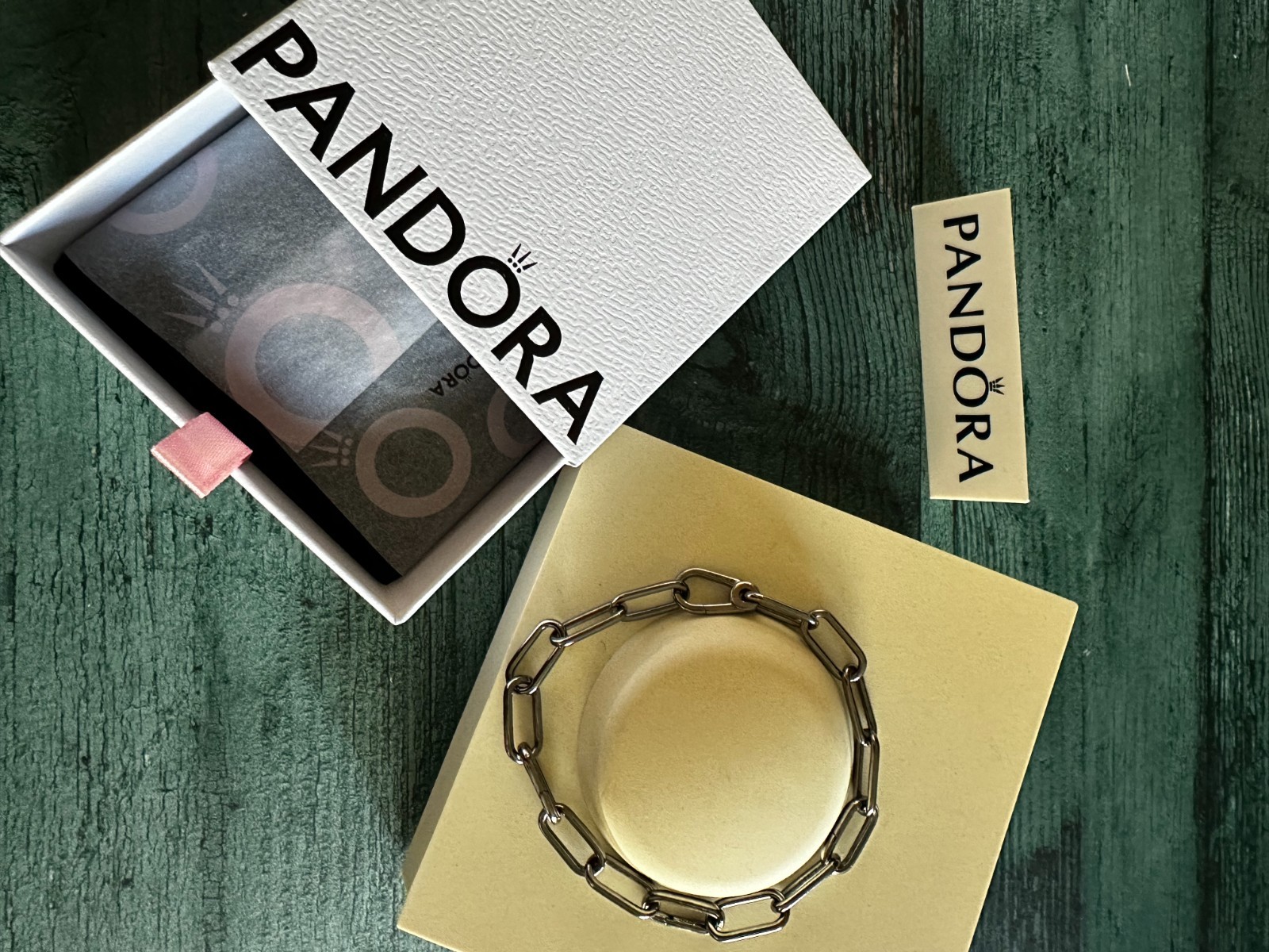 100% NEW PANDORA Me Style Ruthenium Link Chain Bracelet 549588C00 21cm~8.2 inc