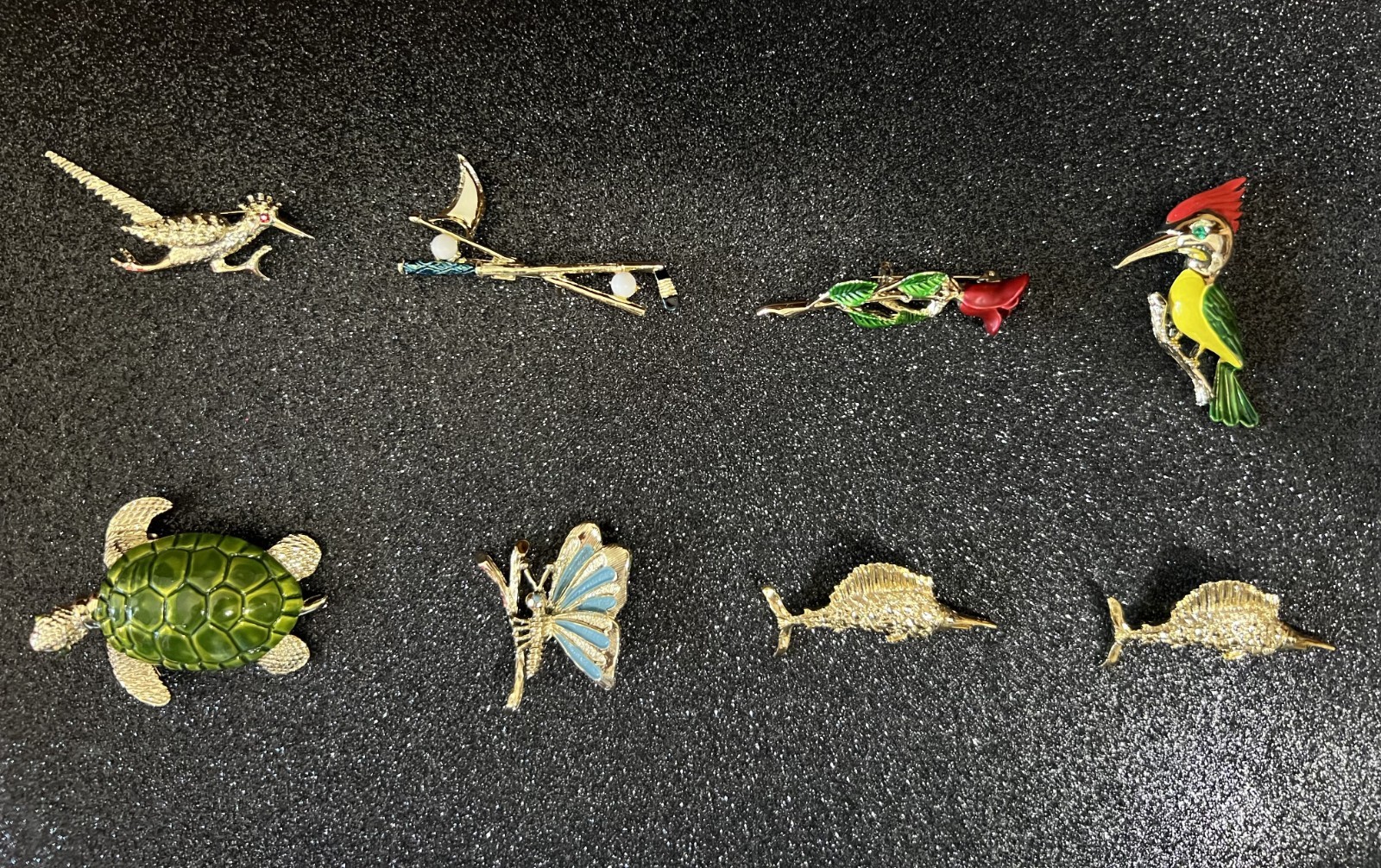 Vintage Gerry’s Gold Tone Brooches