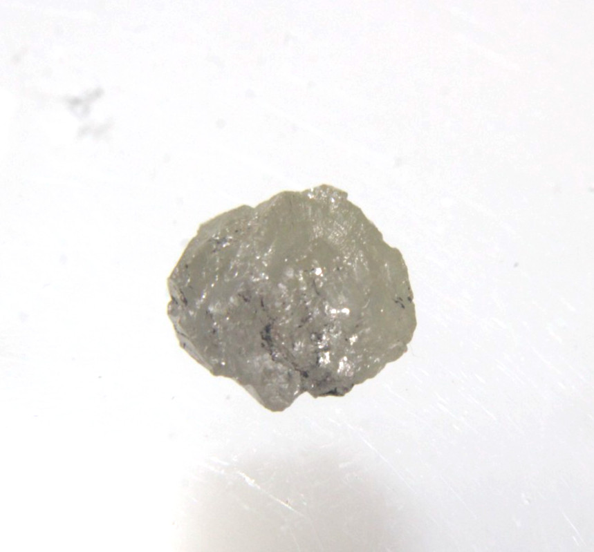 1.01CTS/1 PIECE NATURAL REAL RAW UNCUT GREY FLAT ROUGH DIAMOND 6.90×5.85×3.05 MM