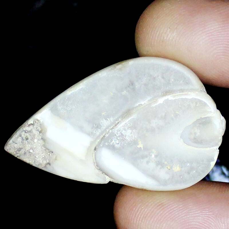 100% Natural Fossil Snail Druzy Gemstone 111.90 CTS 28X45X12mm snail druzy BC-38