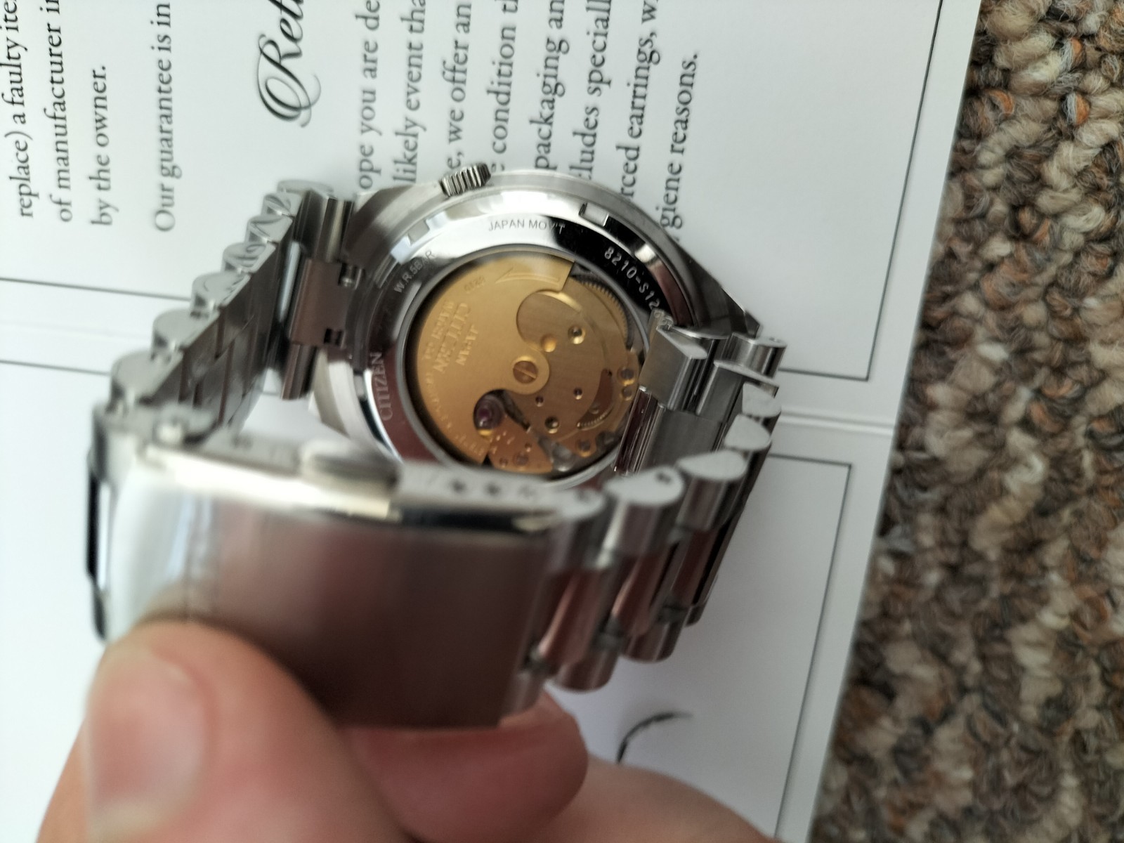The Citizen Tsuyosa Automatic Yellow Dial Worn twice With Receipt basically NEW