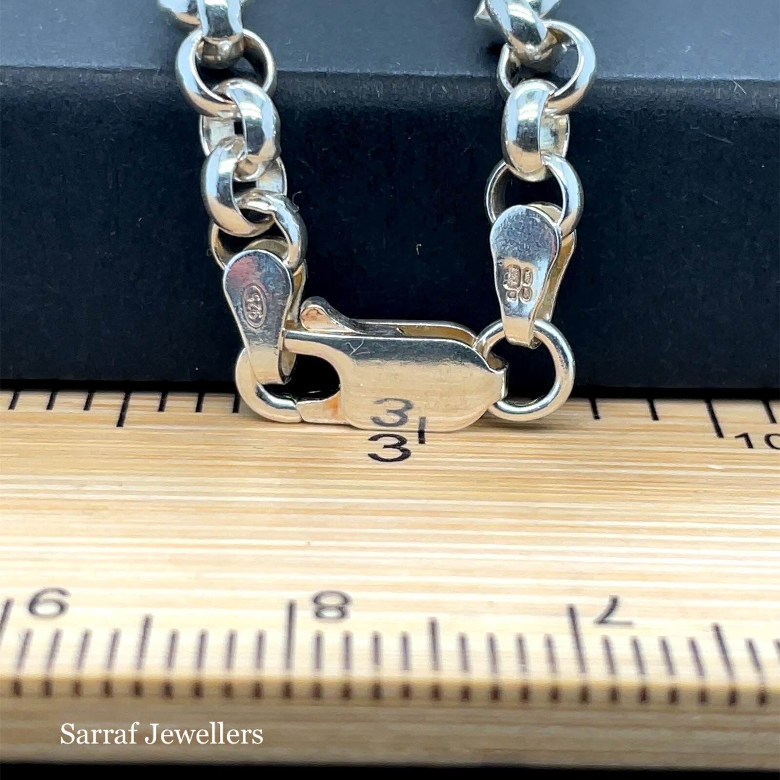 925 Sterling Silver Solid 4.5mm Rolo Belcher Chain Necklace 18″ 20″ 22″ 24″ 26″
