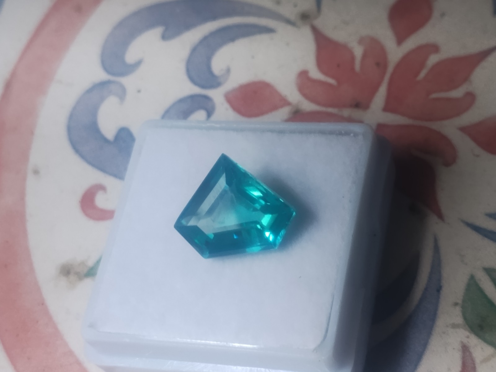 5.85ct Serendibite Green Bluish Unheated AGL Certified Fancy 10.5×12.5×5.7mm