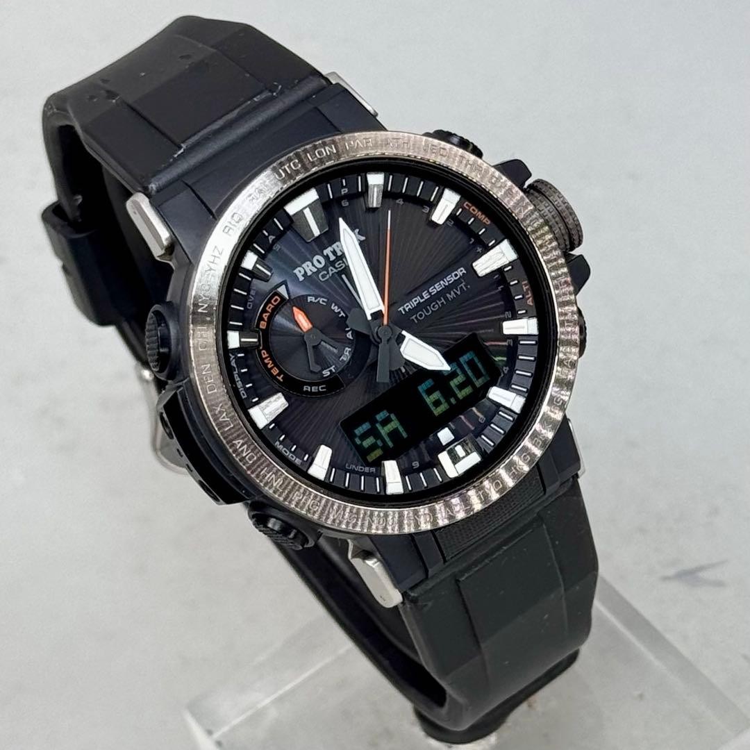 PROTREK PRW 60Y Radio Solar Black Triple Sensor
