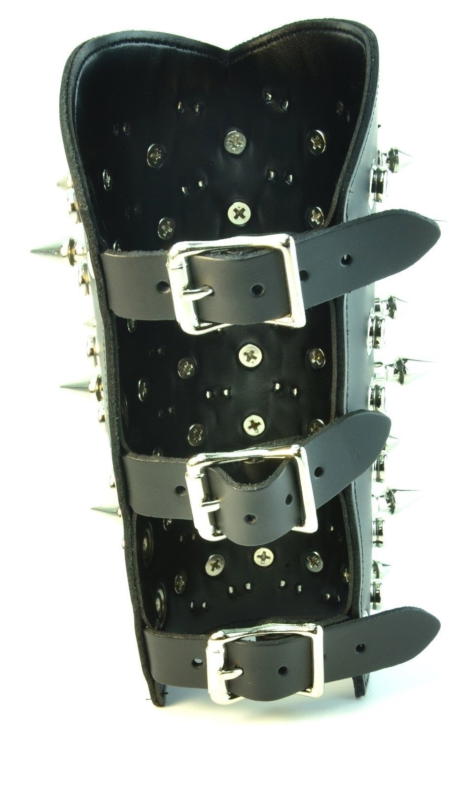 SPIKE AND STUD LEATHER GAUNTLETS DEATH METAL PUNK CYBER GOTHIC 70’S