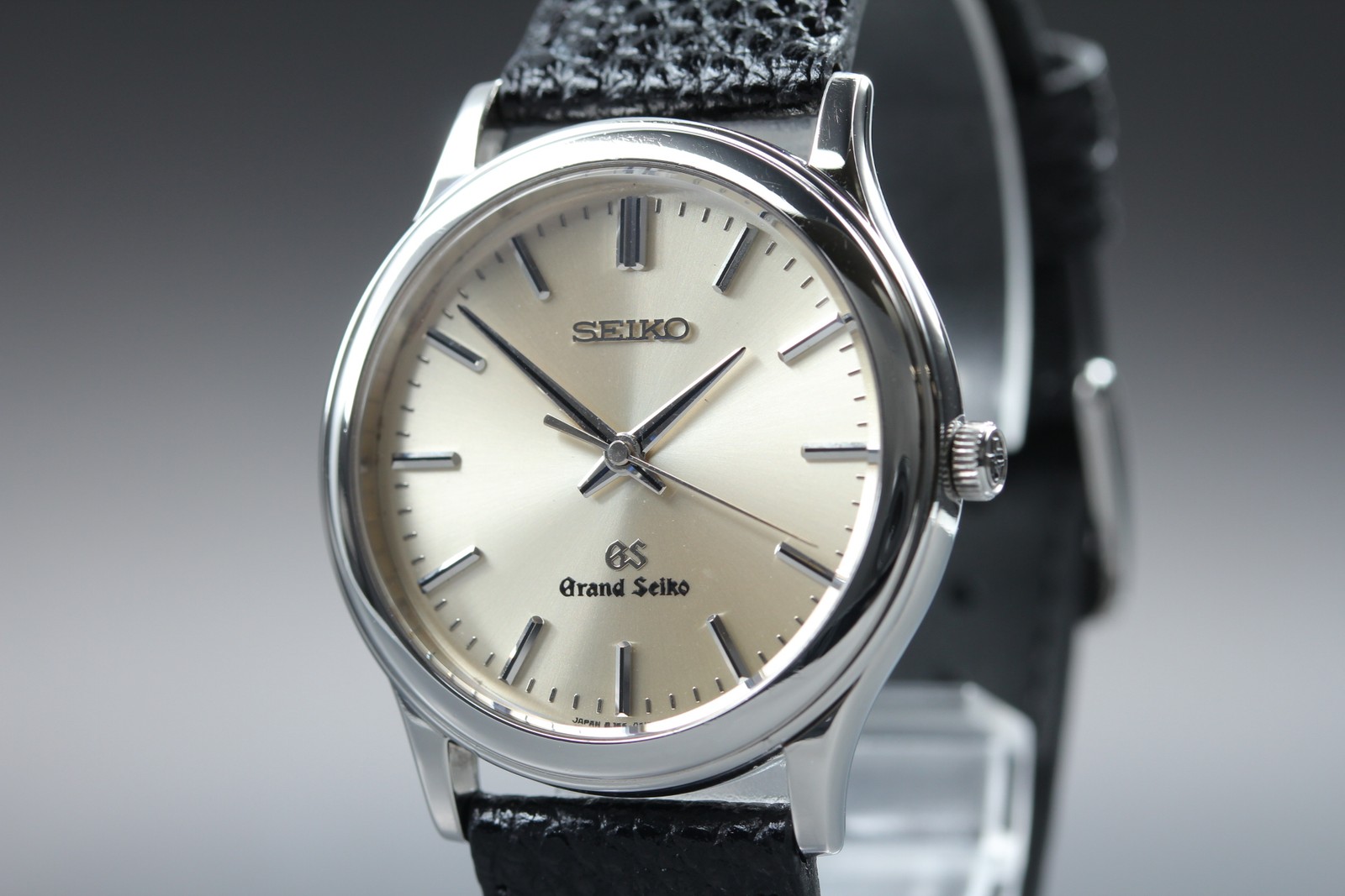 SEIKO Grand SEIKO GS 8J55-0A10 Silver Black 34mm Quartz Men’s Watch