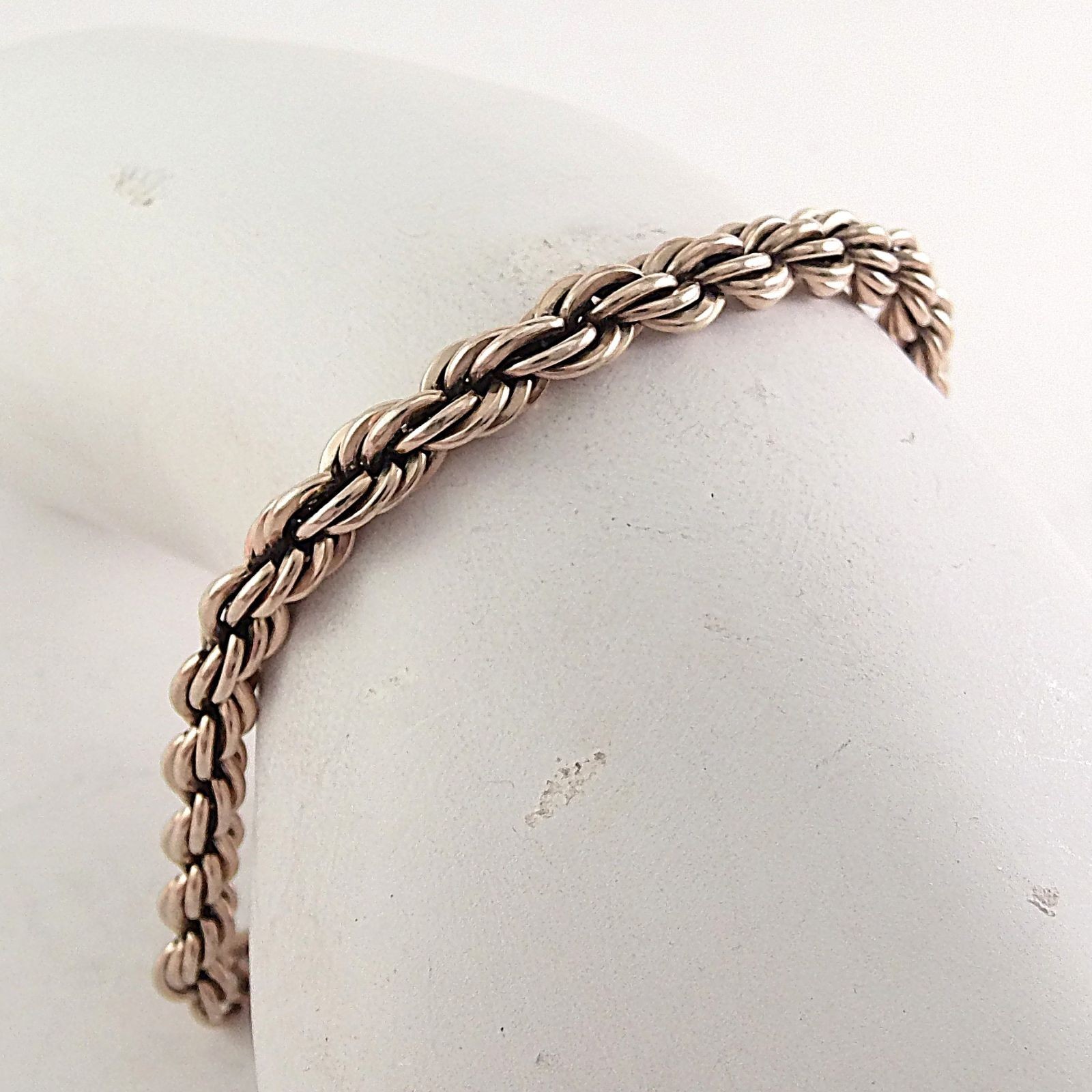 Vintage 12K Gold Filled Bracelet 7″ Rope Chain 11.2 grams 4.8mm GF