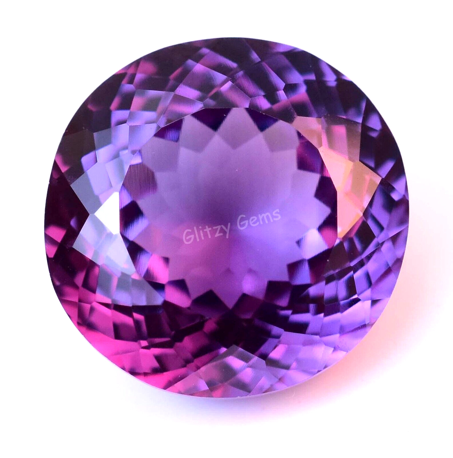 24.90 Ct Natural Color Change Alexandrite Round Certified Flawless Loose Gem