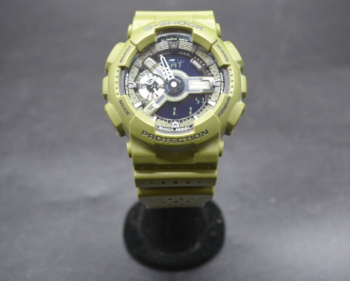Casio G-Shock 50mm Men’s Green Watch GA-110LP *Pre-owned* FREE SHIPPING