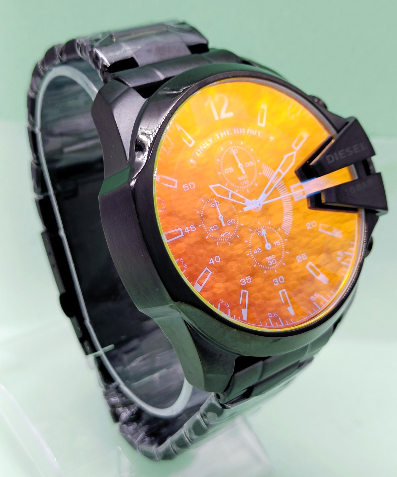 Fantastic Diesel 10 Bar “ONLY THE BRAVE” Chronograph Quartz Men’s Wrist Watch
