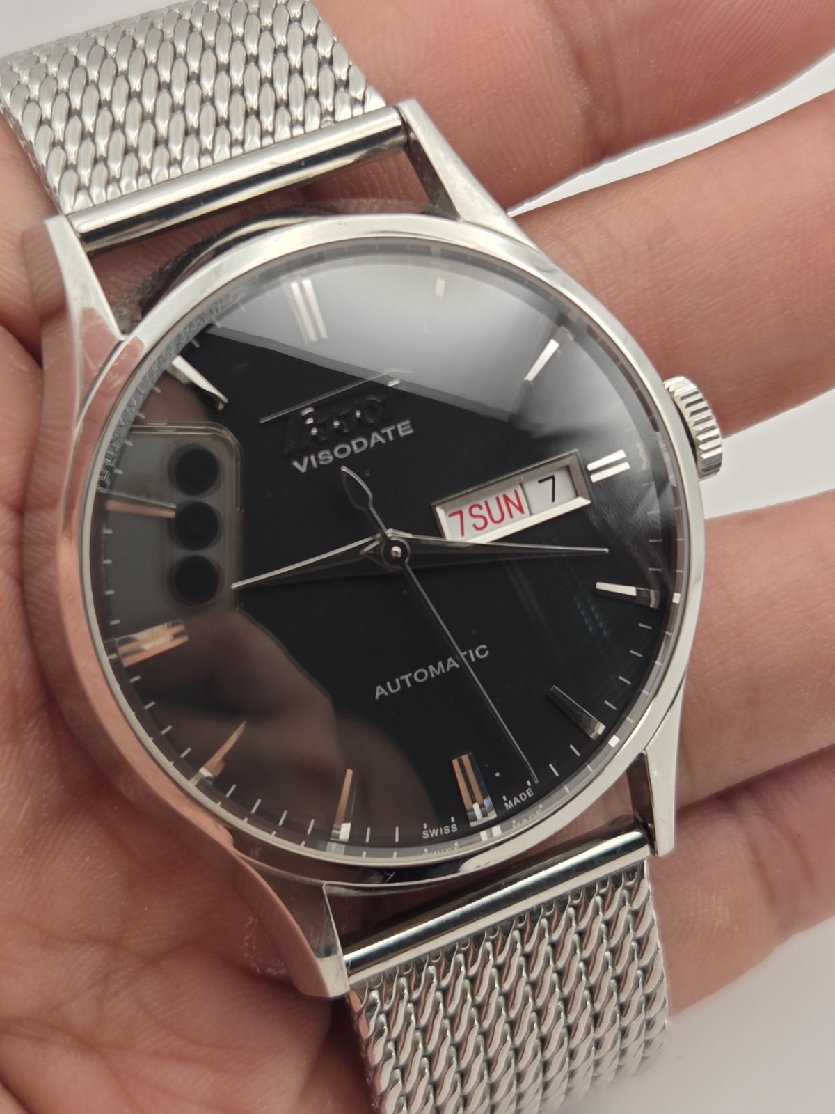 Tissot Heritage Visodate Automatic Black Dial Men’s Watch – T019430B – 40mm