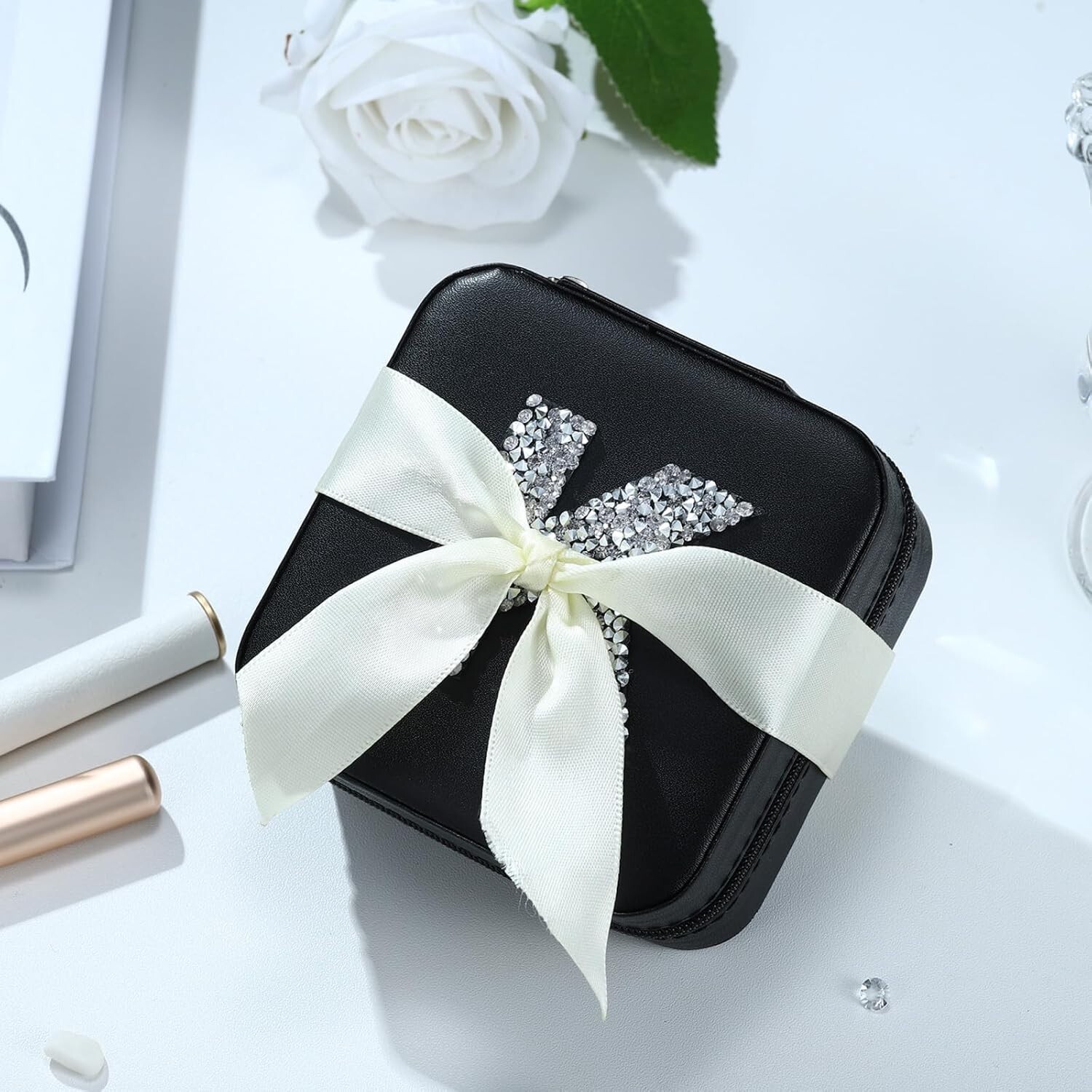 Mothers Day Gifts for Mom- Travel Jewelry Case for Women| Mom Gifts for Women| B