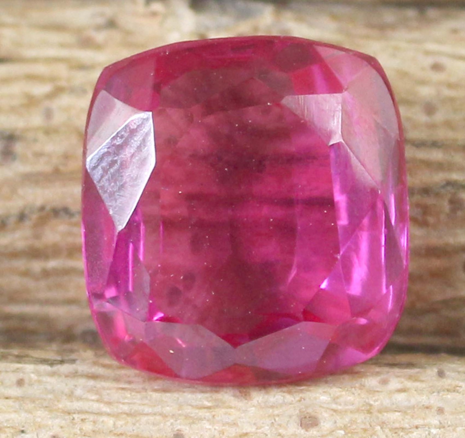 11.70 Ct Cushion Natural Padparadscha Pink Sapphire Gemstone Certified
