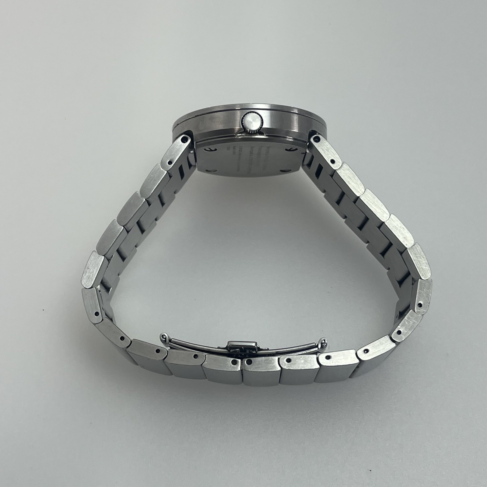 Seiko Issey Miyake TO NY0N001 by Tokujin Yoshioka Qz Silver Dial Japan#509B