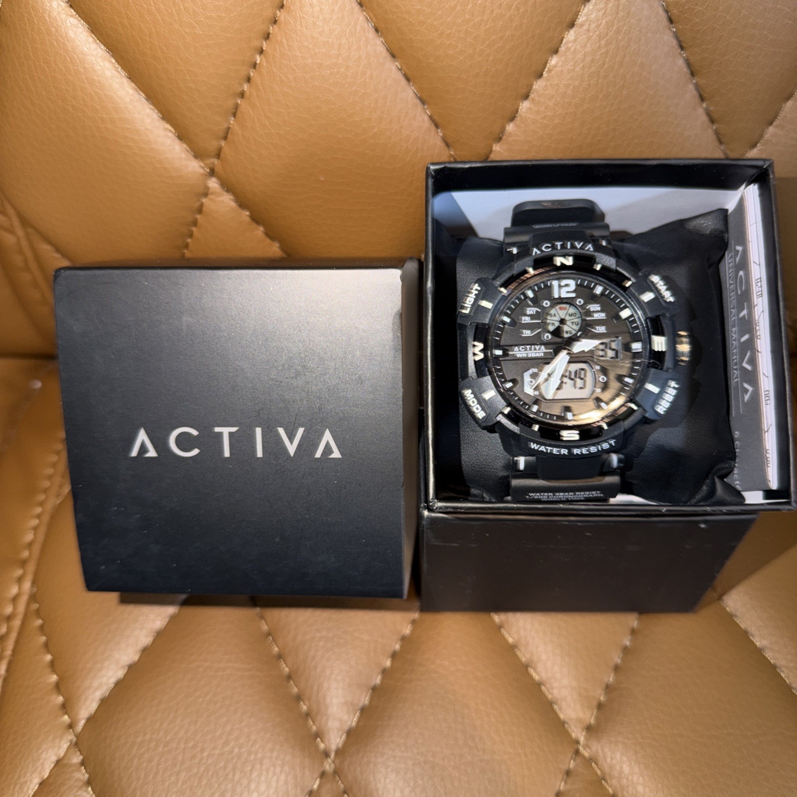 Activa By Invicta 53mm Digital Essentials Men’s Black Sport Watch ACW8045-003