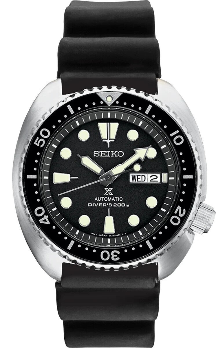 NEW Seiko Prospex Turtle SRPE93 Automatic 45mm Case Men’s Black Rubber Watch