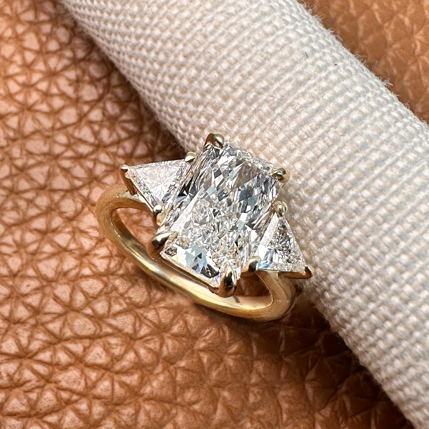 3 Carat Moissanite Engagement Ring 925 Silver Size 6 7 8 9