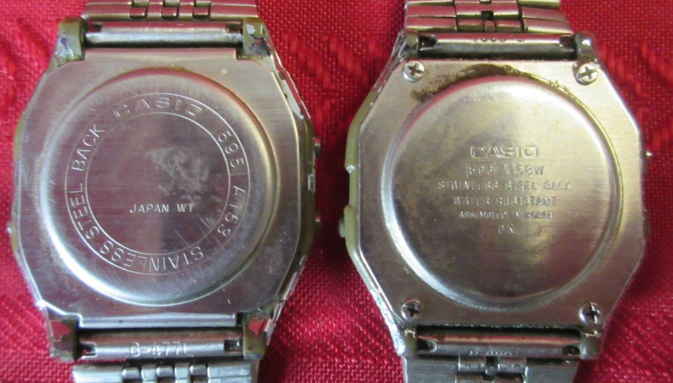 Vtg Casio Digital Watch Lot G-Shock Calculator CA53W W96H F105 A158W A153 Parts