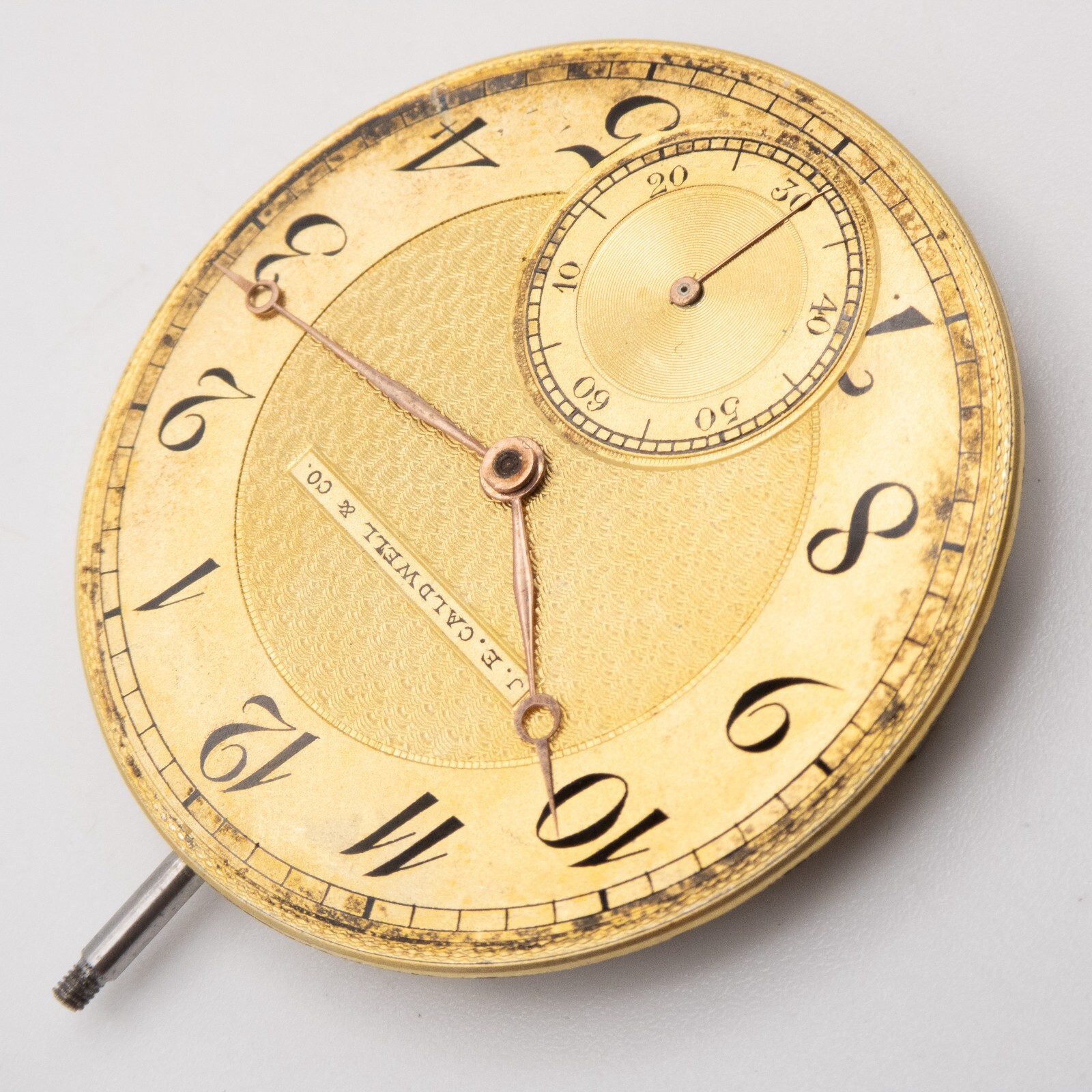 C.H. Meylan 39.7 x 6 mm 19-Jewel Antique Pocket Watch Movement, Running