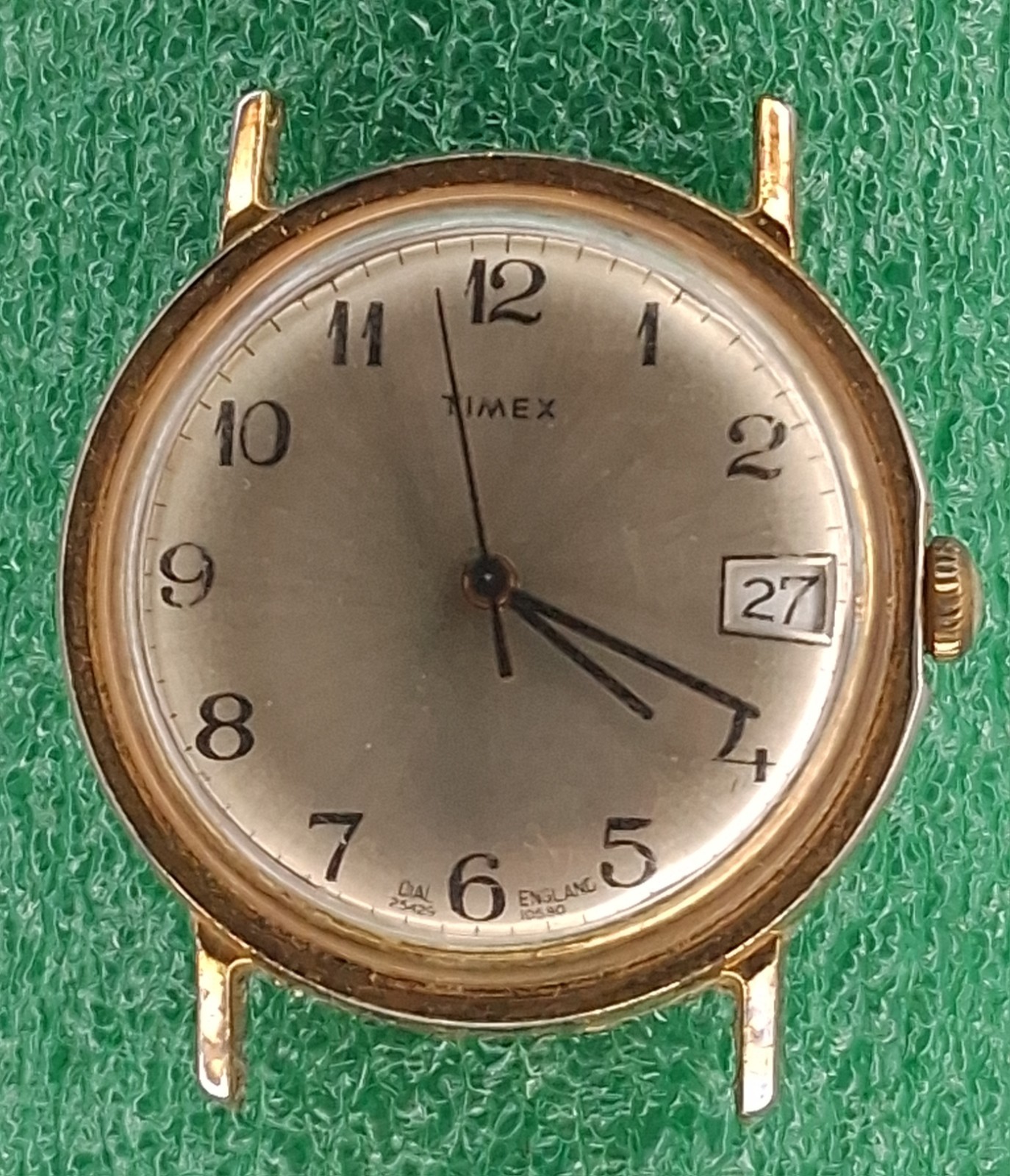 Lot W83 Mens 1980 Timex Marlin Style Manual Movement Vintage Watch Parts