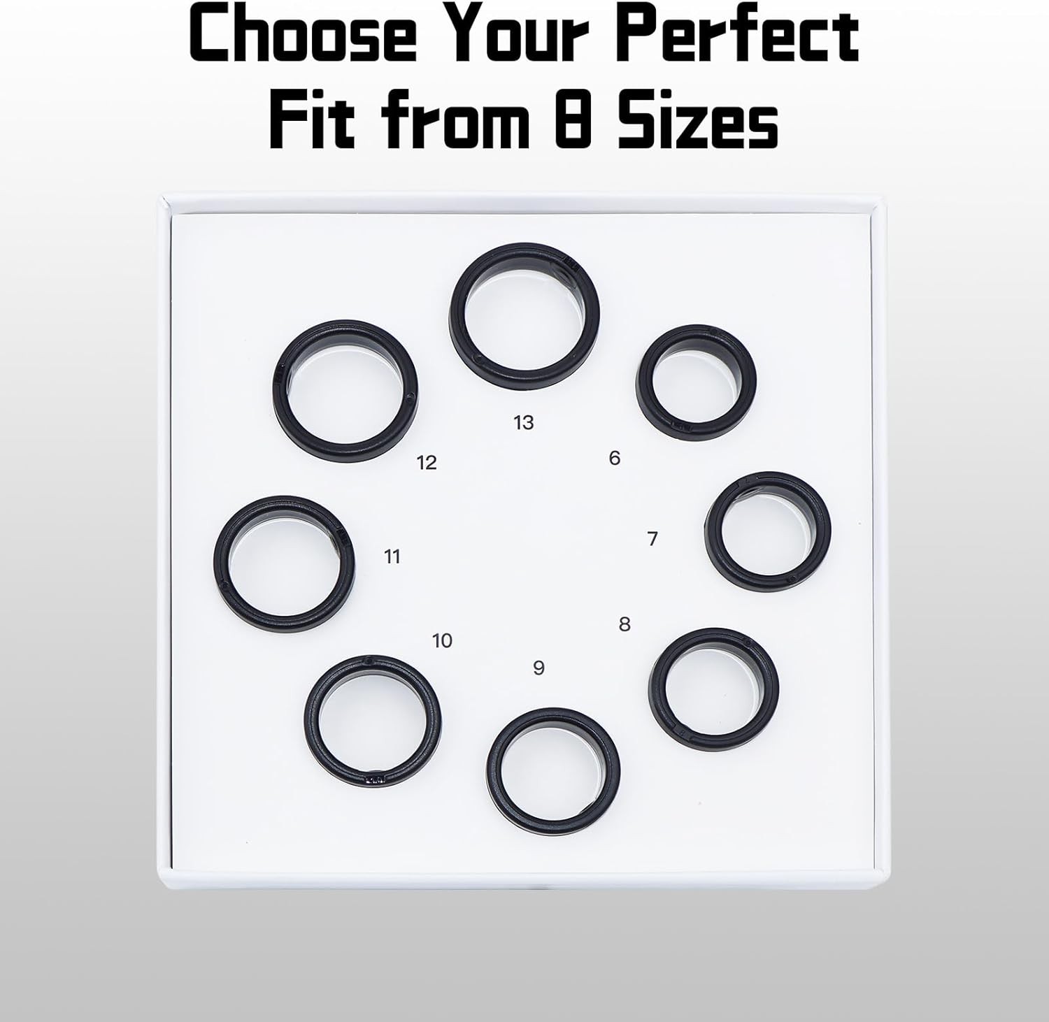 Smart Ring Sizing Kit – 8 Sizes (6-13) for Men & Women – Accurate…