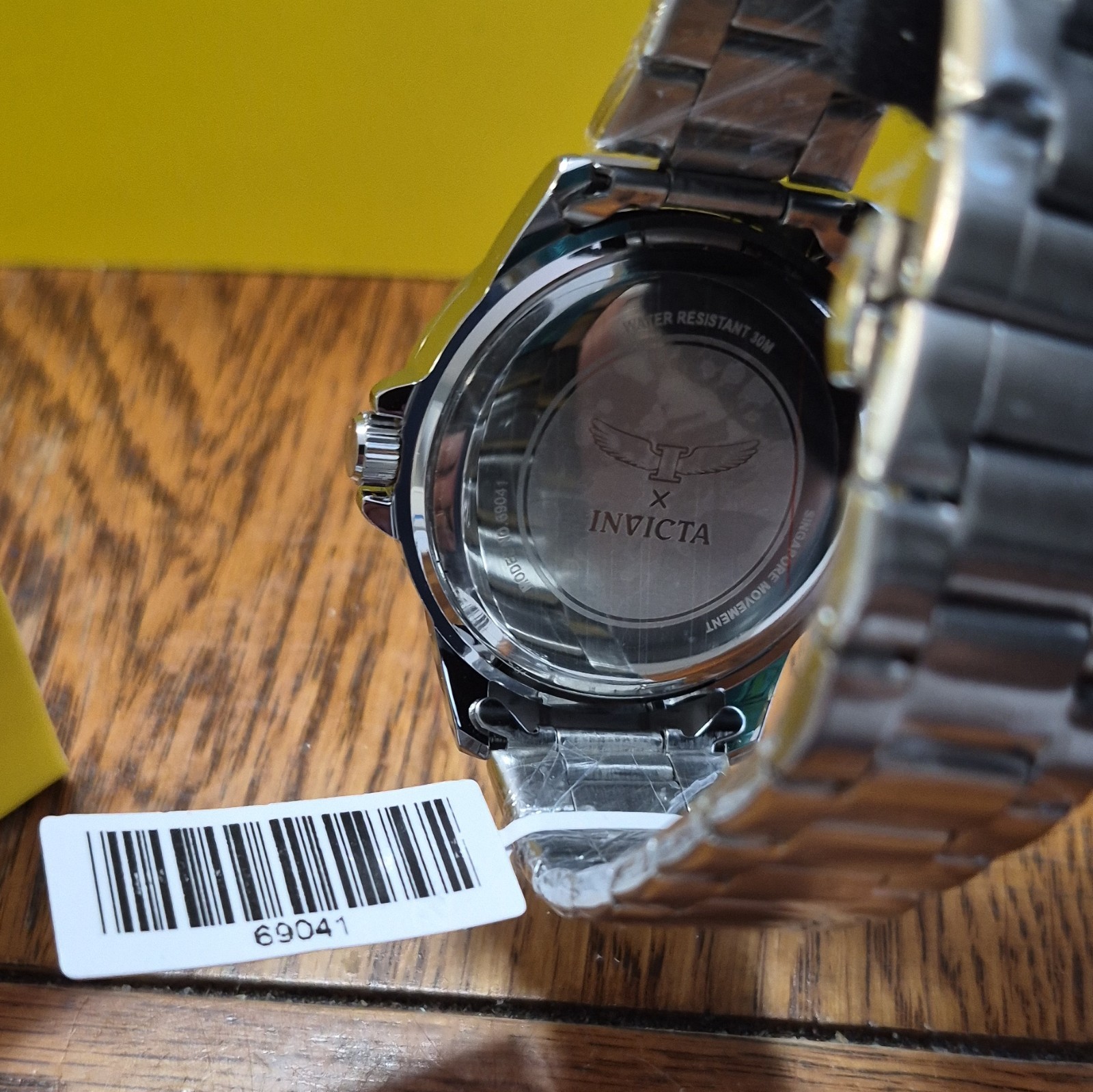 Invicta Quartz Analog Blue Sunburst Dial 40-43.9mm SS Silver Bracelet 30m w/ Box