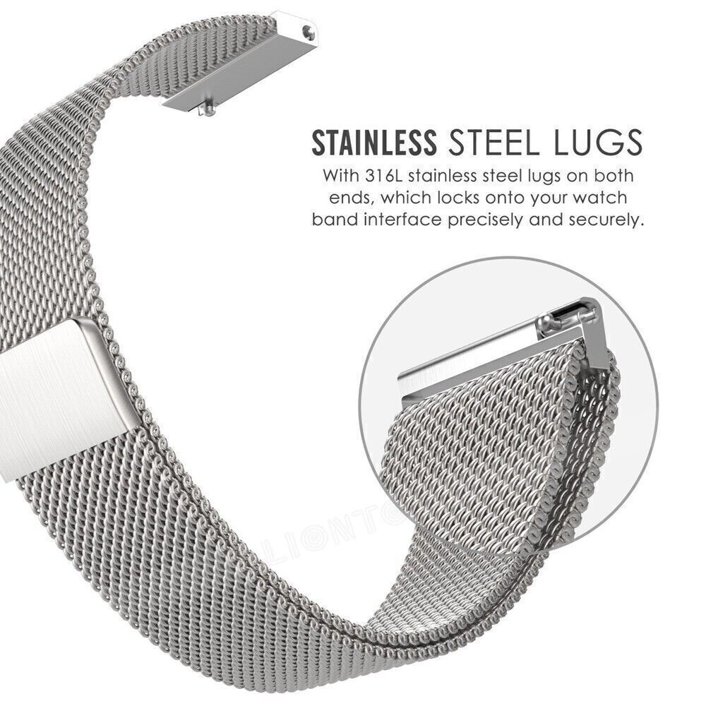 Stainless Steel Band Strap For Fossil Gen 6 5 5e 44mm/Gen 5 LTE 45mm/Julianna