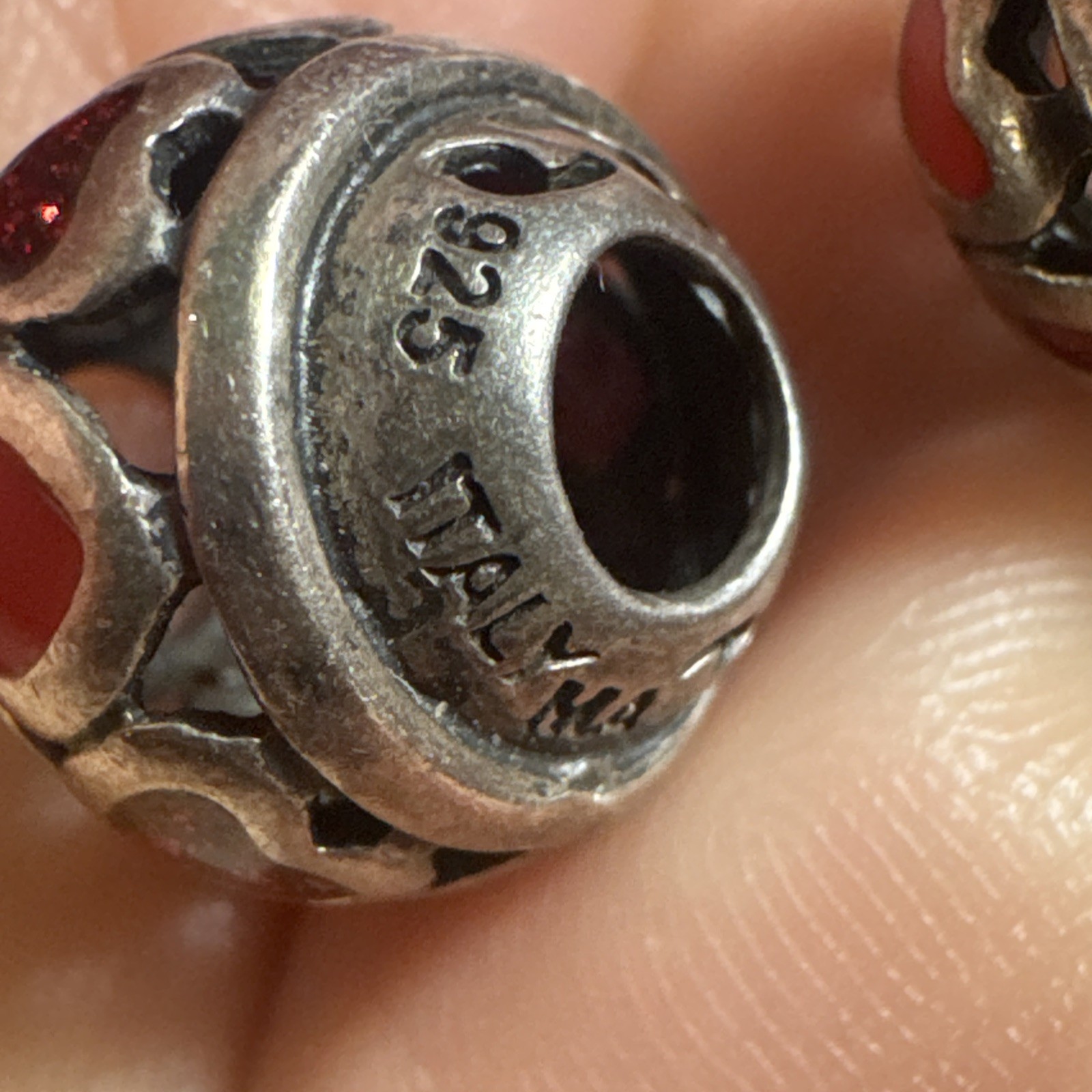 Michael Anthony Italy MA Sterling Silver 925 Charm Multi Red Hearts Lot Love