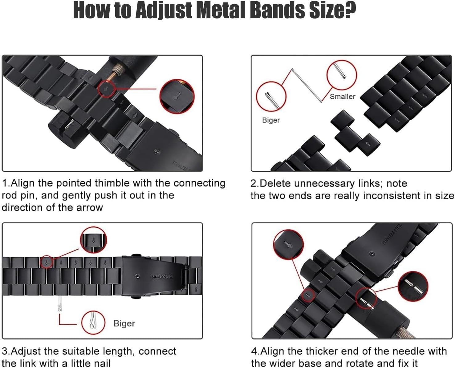 Portable Watch Link Removal Kit – Perfect for Home and Travel Watch Adjustments