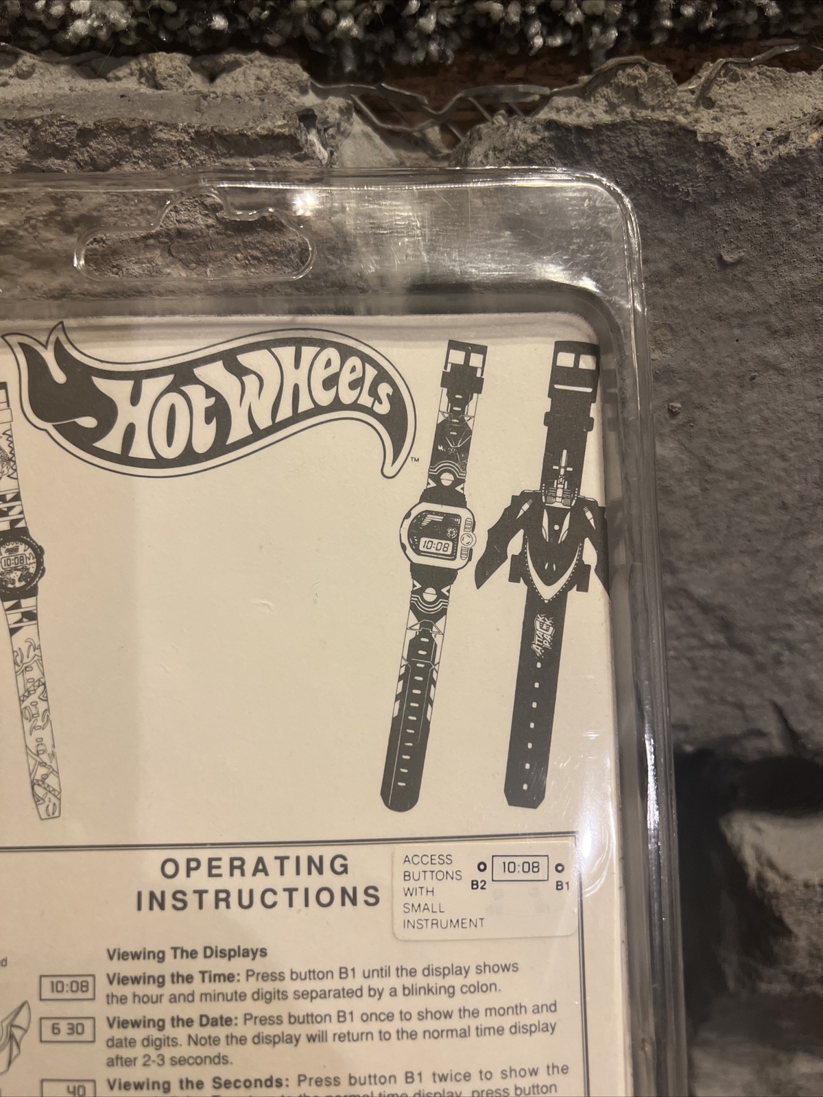 Vintage Hot Wheels Digital Detachable Wrist Watch Attack Pack Dark Claw NEW