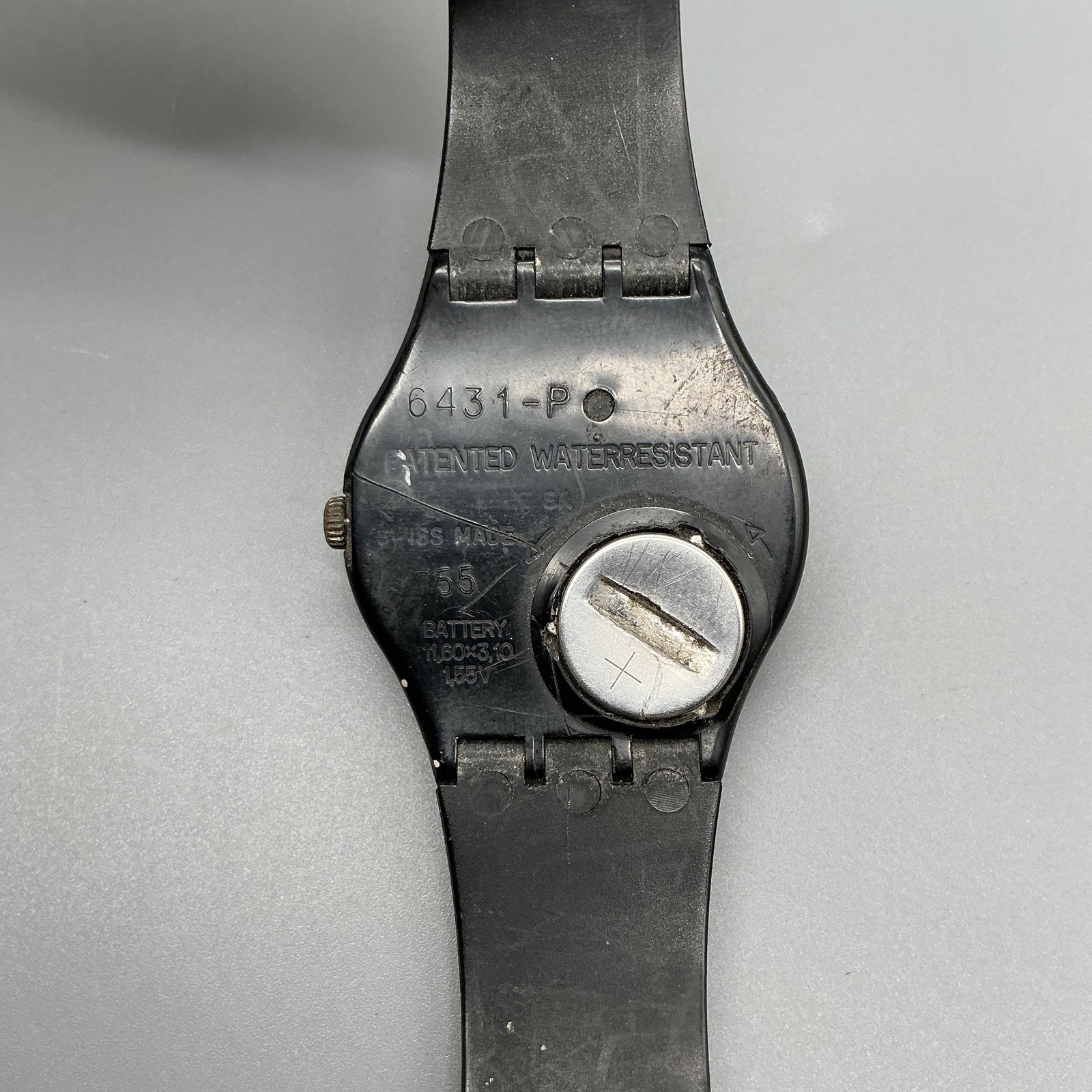 Swatch Lancelot Womens Watch 31mm Geometric Dial GB110 Plastic Swiss New Battery