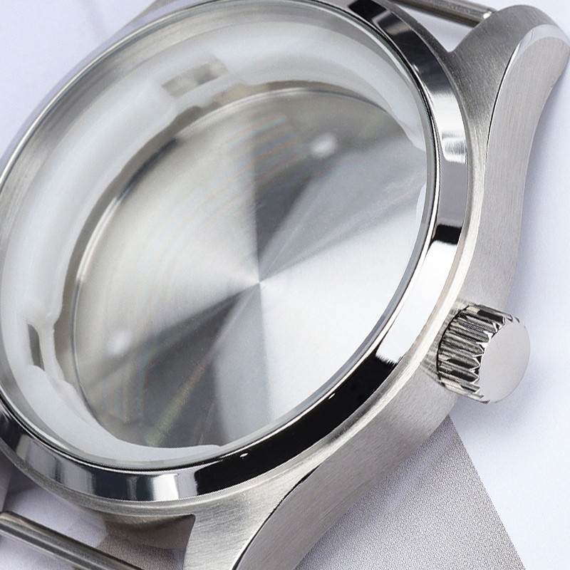FEIYASHI 100M Waterproof NH35 Watch Case Retro Steel Brushed For Seiko NH35 NH36