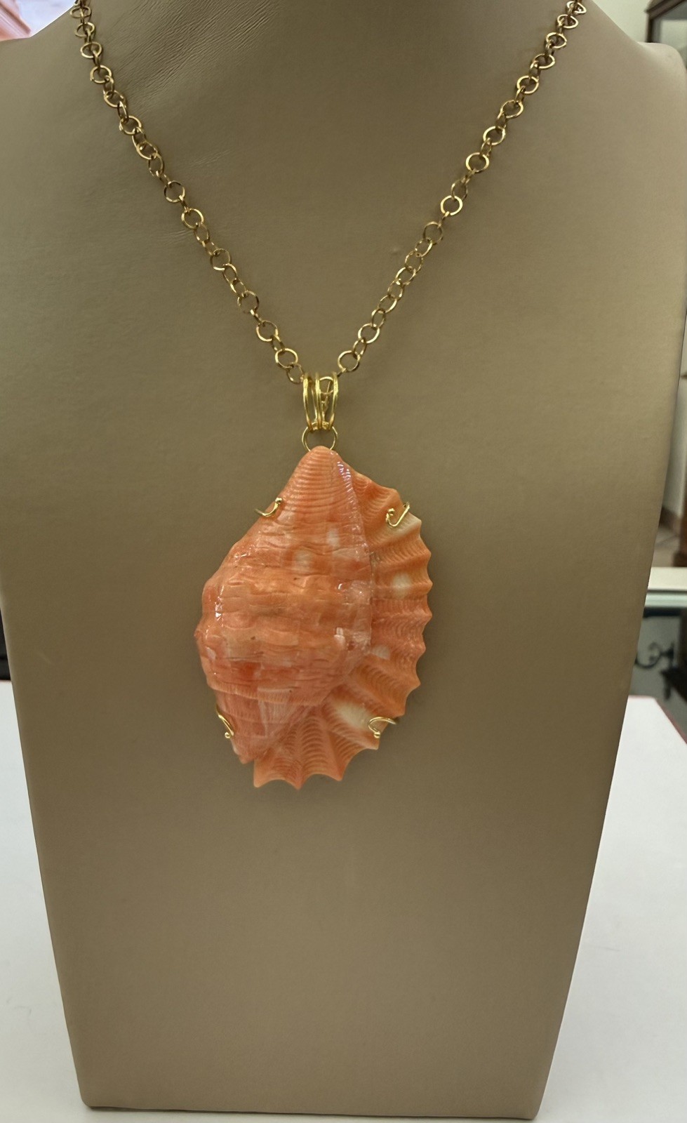 Cerasuolo Coral Pendant – Shell Shape – Crafts – 925 Silver