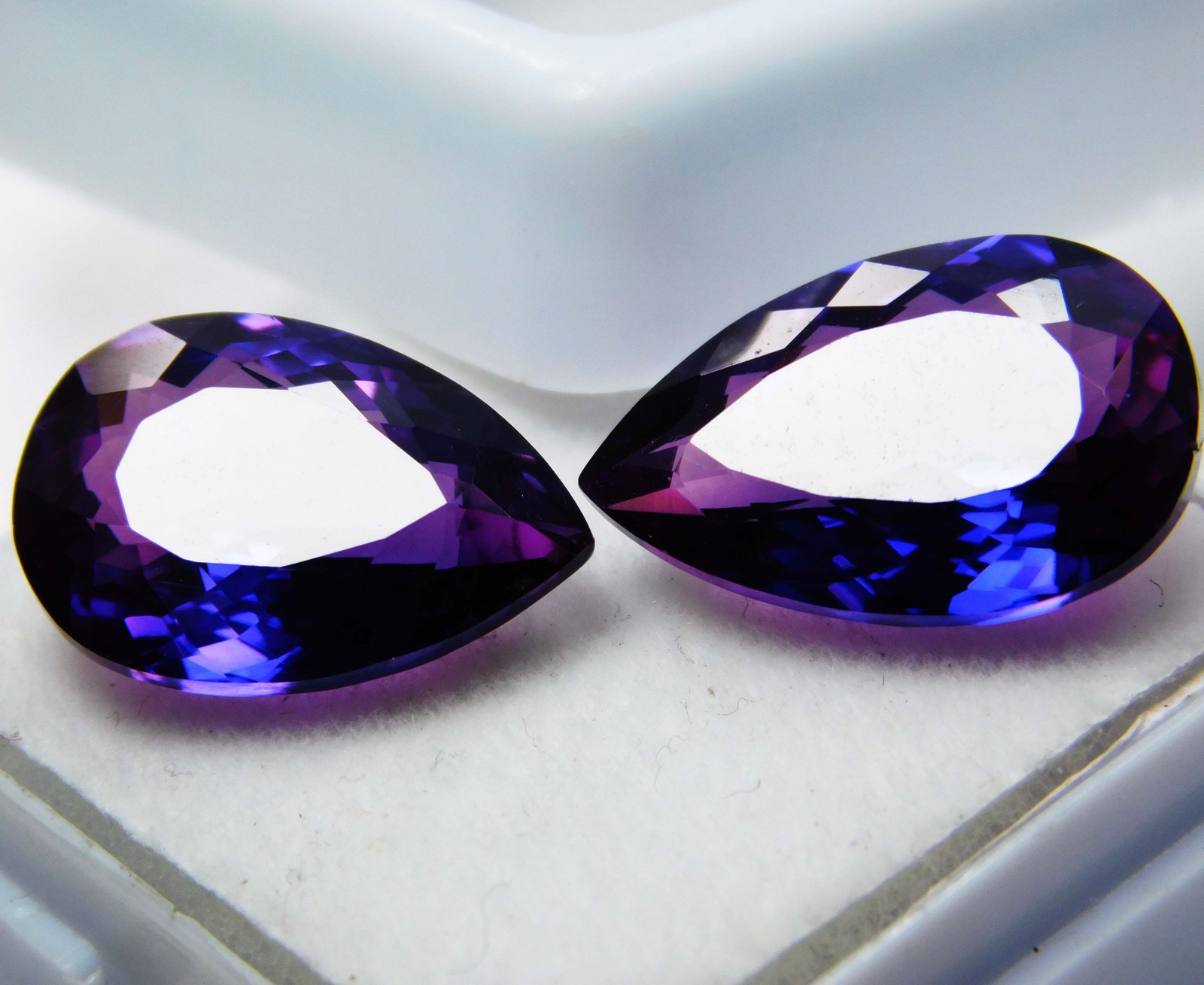 Extremely Rare Natural 15.85 Ct Purple Tanzanite Pear Cut CERTIFIED Loose Gem