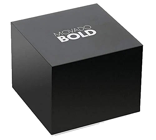MOVADO 0607733 BLACK DIAL TWO TONE STAINLESS STEEL BRACELET 40MM MENS WATCH