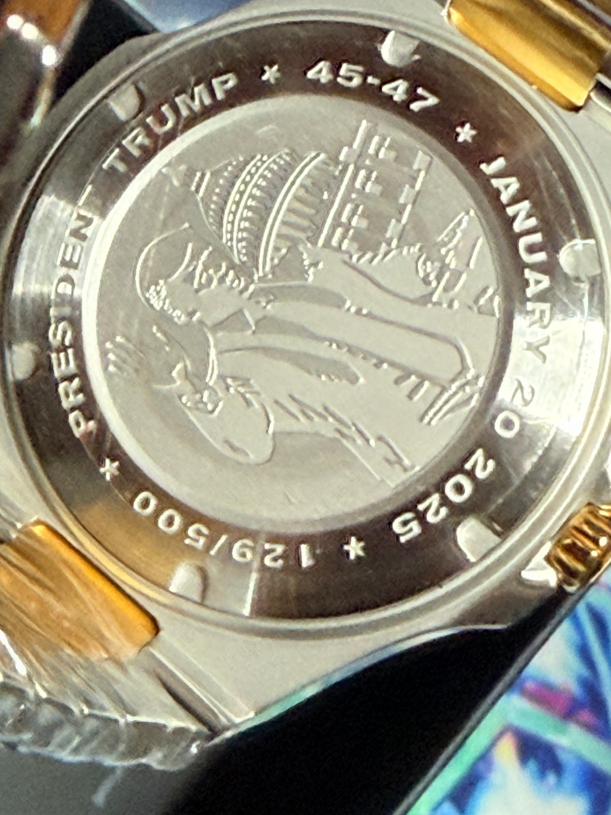 President DONALD TRUMP 45 47 Inauguration Jan 20 Watch BLACK SILVER GOLD # /500