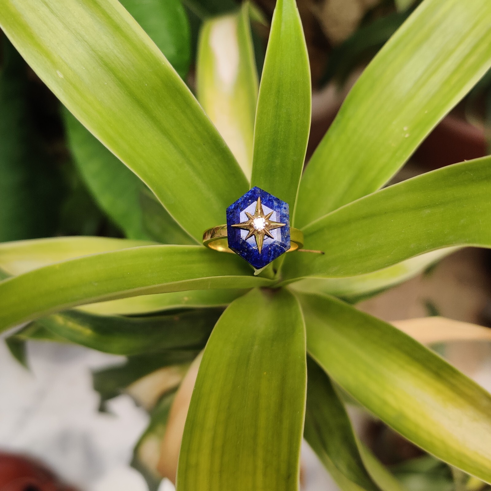 Lapis Lazuli Antique 925 silver vintage Victorian art deco handmade ring gift