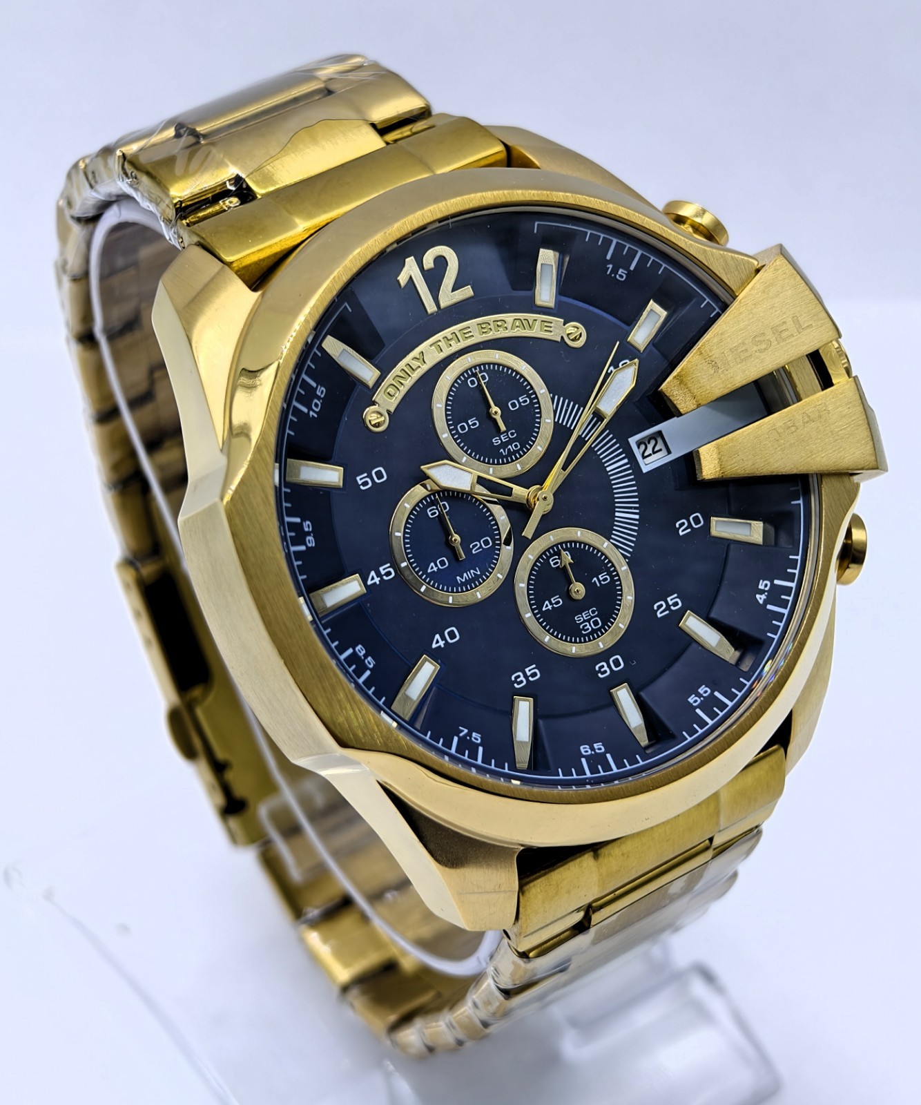 Awesome Diesel 10 Bar ”ONLY THE BRAVE” Chronograph Quartz Men’s Wrist Watch