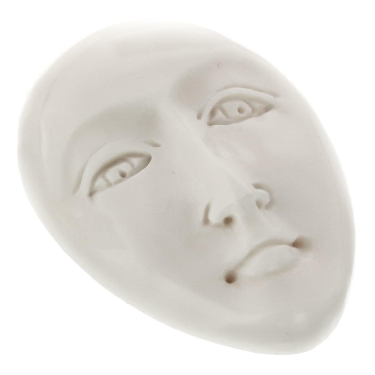 1 5/16″ 33mm 1-5-10Pcs Lot Open Eye Goddess Face Bison Bone Cab Bead Cabochon
