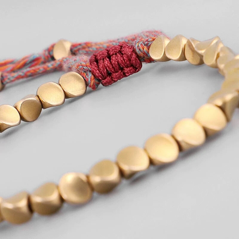 Tibetan Copper Alloy Beads Healing Reiki Handmade Lucky Rope Men Women Bracelet